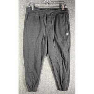 Volcom Jogger Sweatpant Joggers Pockets Drawstring Logo Mens Size Medium Gray